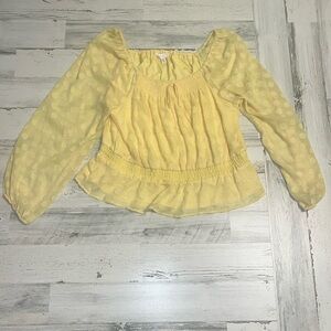 Lauren Conrad.  XL.  Yellow blouse